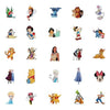 Pack 50 Sticker dibujos animados princesas Stich mickey