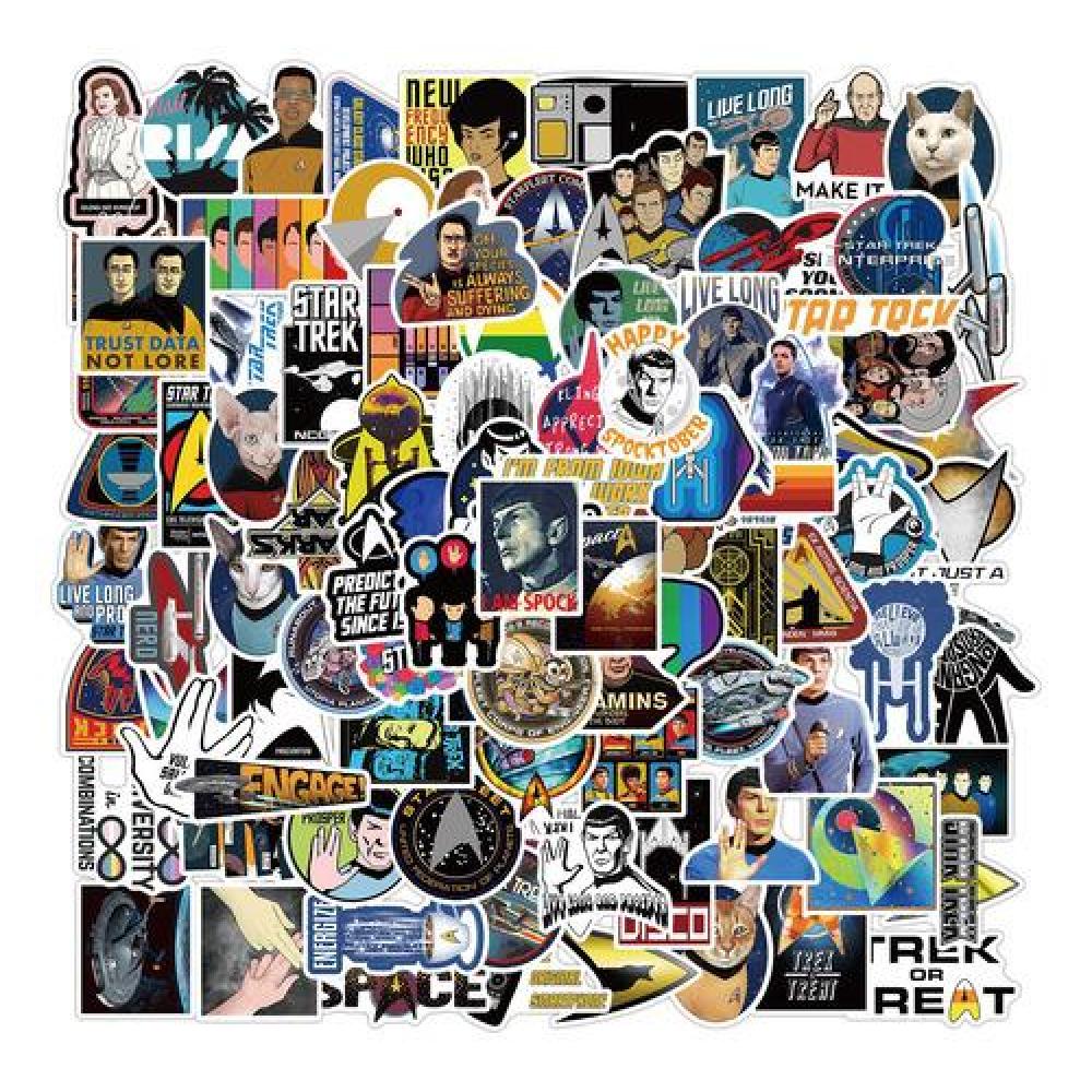 Set Stickers calcomonias Star trek Kirk Spock