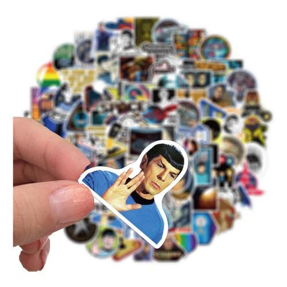Set Stickers calcomonias Star trek Kirk Spock