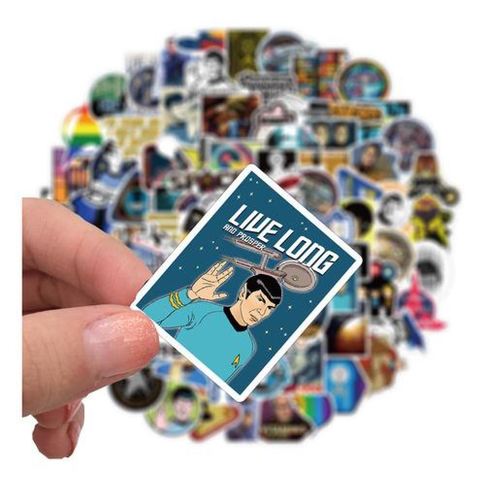 Set Stickers calcomonias Star trek Kirk Spock