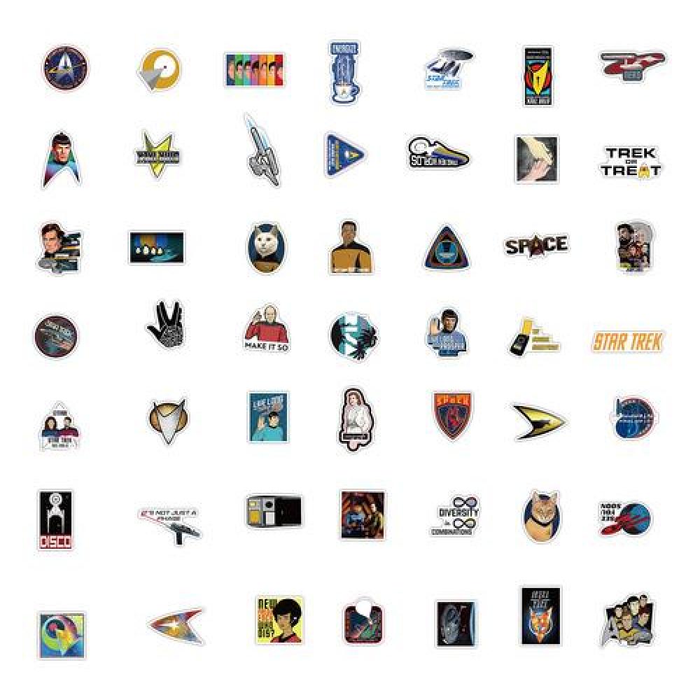 Set Stickers calcomonias Star trek Kirk Spock