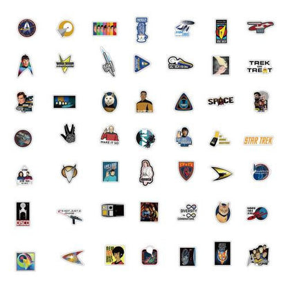 Set Stickers calcomonias Star trek Kirk Spock