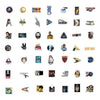 Set Stickers calcomonias Star trek Kirk Spock