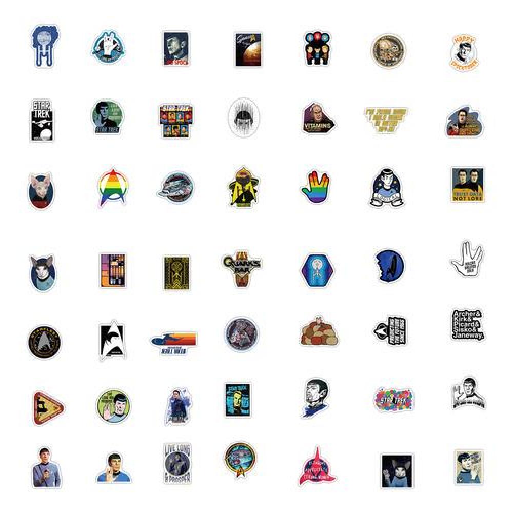 Set Stickers calcomonias Star trek Kirk Spock