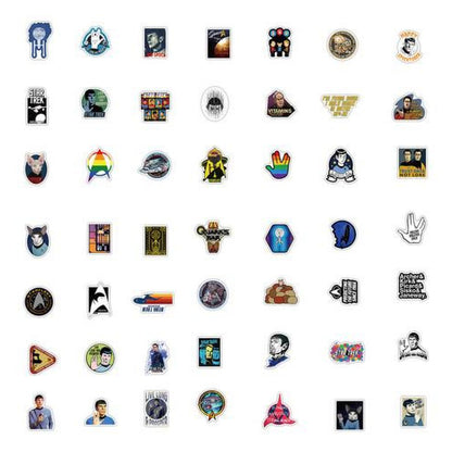 Set Stickers calcomonias Star trek Kirk Spock