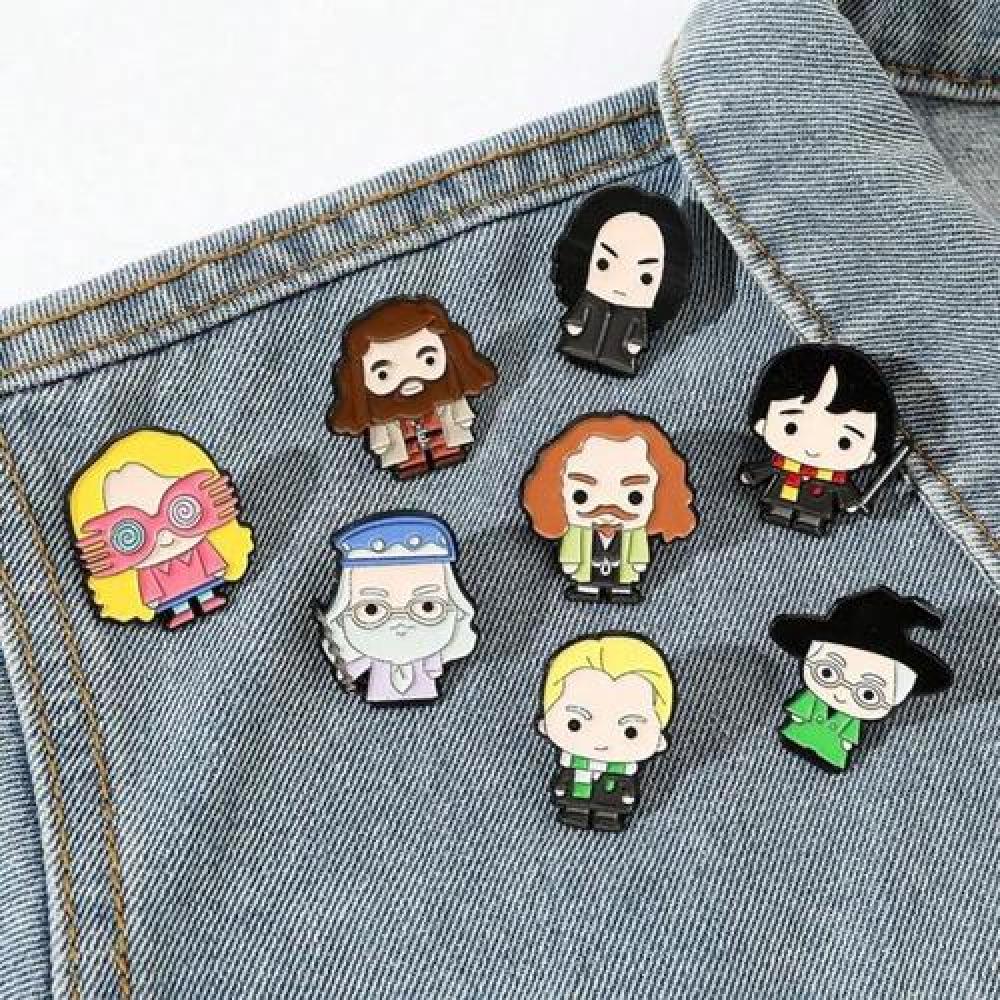 Set Pines Broches personajes de Harry Potter Chibi kawai