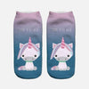 Calcetines Tobilleras 3d Unicornios Cute Kawaii