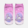 Calcetines Tobilleras 3d Unicornios Cute Kawaii