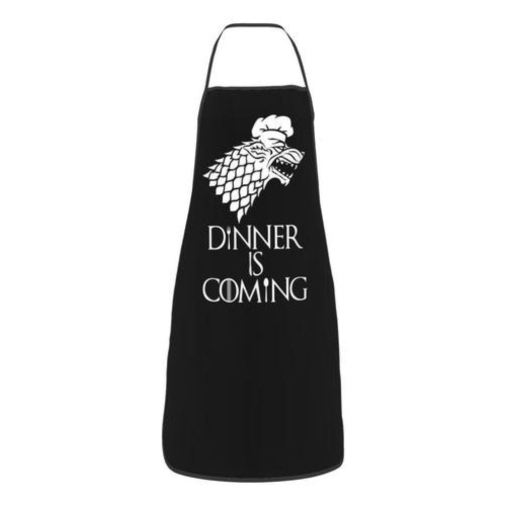Delantal Cocina Game of thrones, Negro Stark