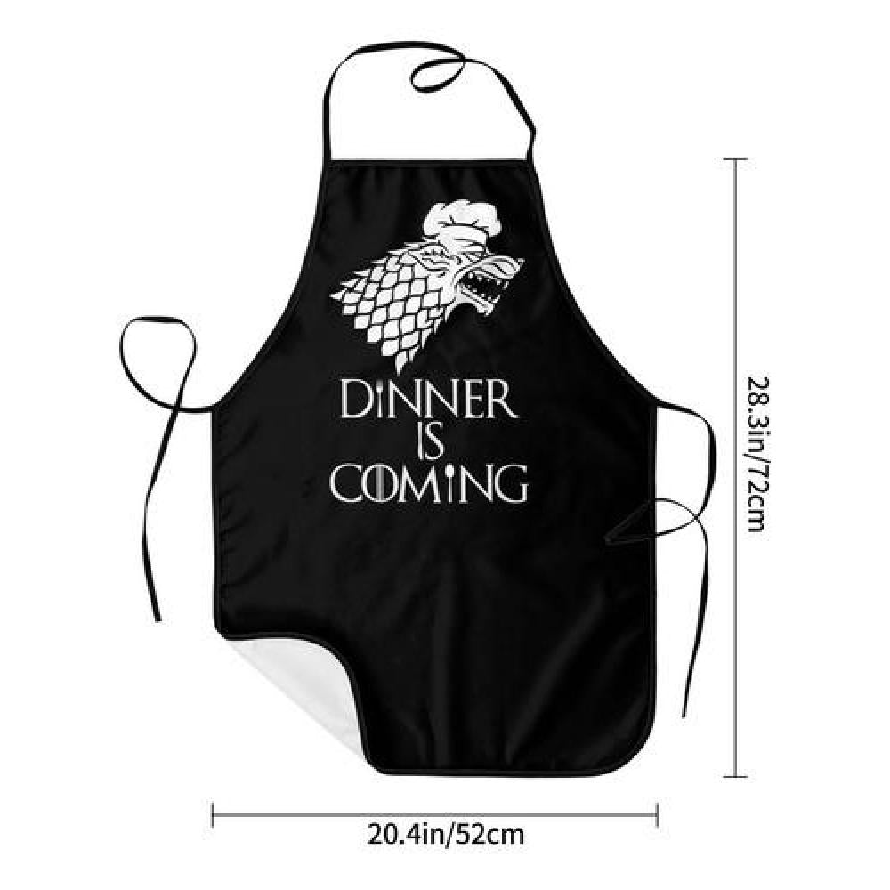 Delantal Cocina Game of thrones, Negro Stark