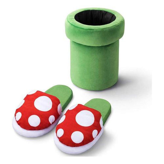 Pantuflas 3D Planta Piraña carnivora super Mario