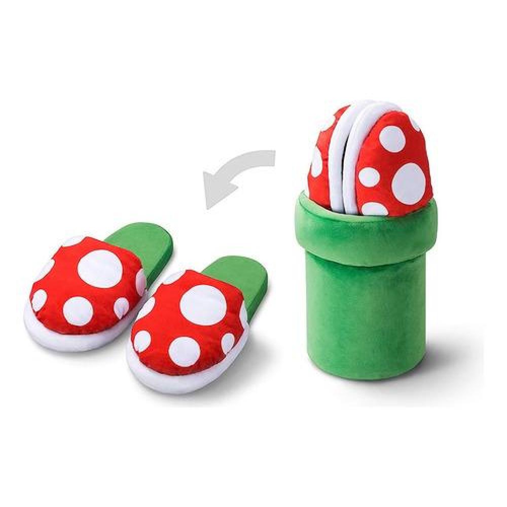 Pantuflas 3D Planta Piraña carnivora super Mario