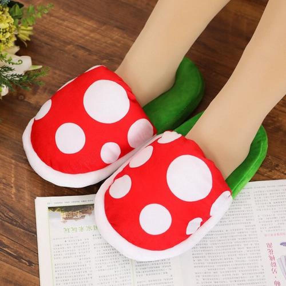 Pantuflas 3D Planta Piraña carnivora super Mario
