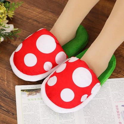 Pantuflas 3D Planta Piraña carnivora super Mario