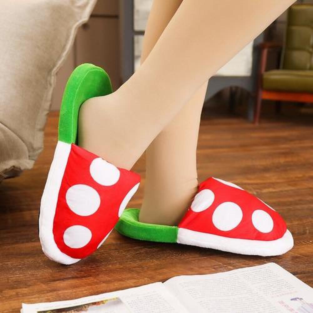 Pantuflas 3D Planta Piraña carnivora super Mario