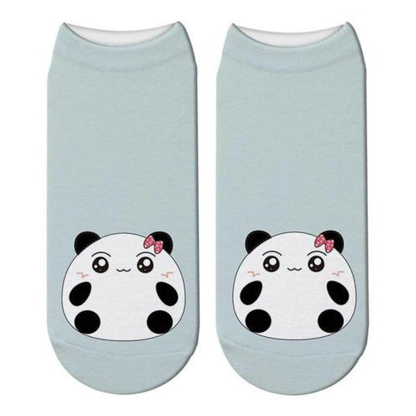 Calcetín tobilleras 3d Osos Panda Kawaii