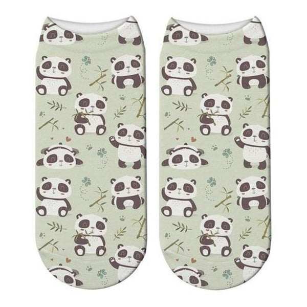 Calcetín tobilleras 3d Osos Panda Kawaii