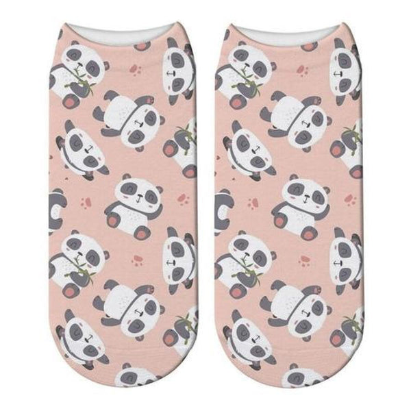 Calcetín tobilleras 3d Osos Panda Kawaii