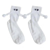 Calcetines divertidos 3d parejas manos magneticos Kawaii