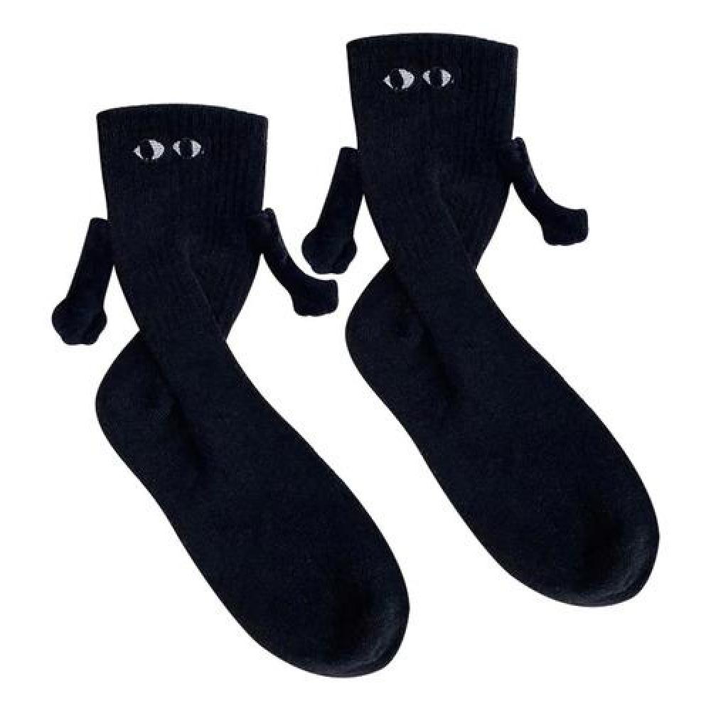 Calcetines divertidos 3d parejas manos magneticos Kawaii