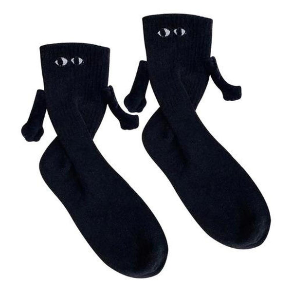 Calcetines divertidos 3d parejas manos magneticos Kawaii