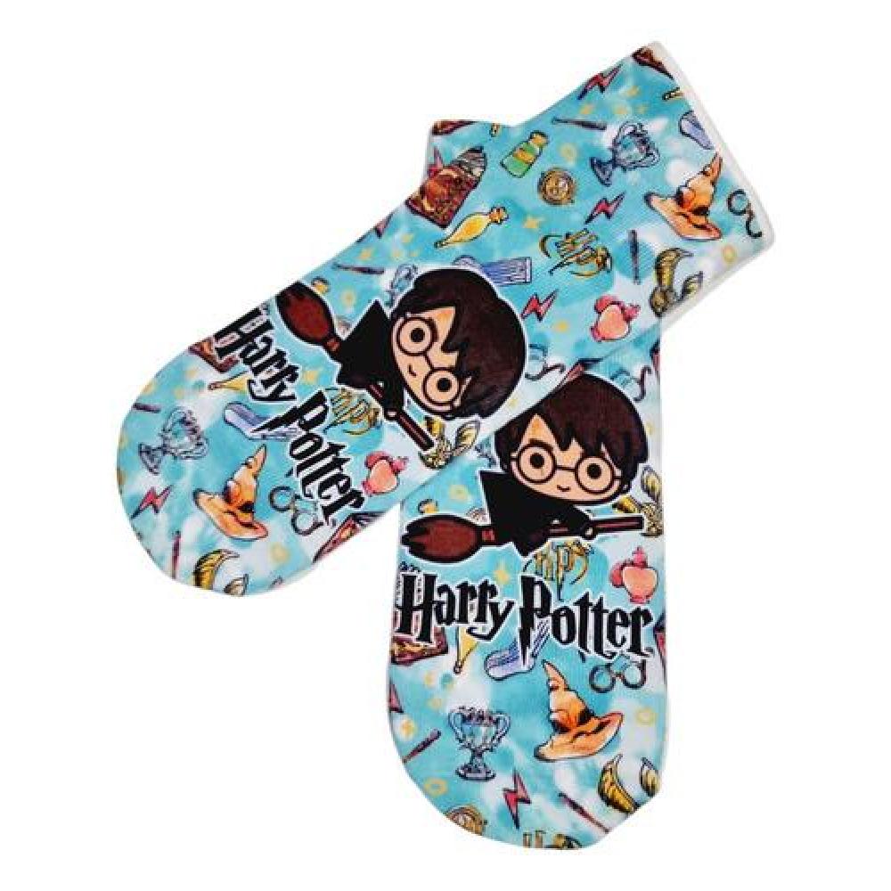 Calcetín 3d Tobillera Kawaii Hp Harry escoba Mago