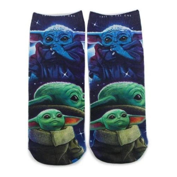 Calcetines Tobilleras 3d Baby Yoda kawaii
