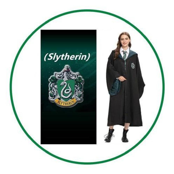 Capa Túnica Cosplay Casas Hogwarts Harry Potter