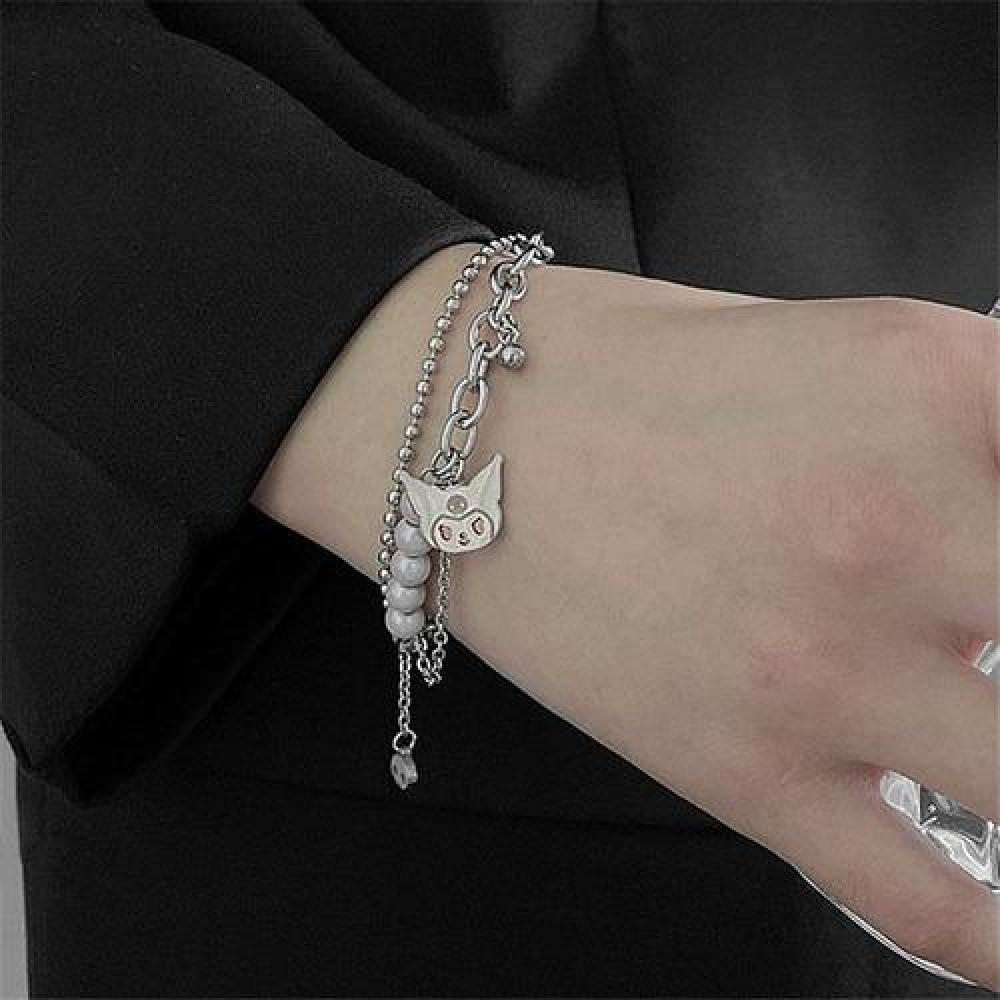 Pulsera Kuromi dije perlas Kawaii anime my melody