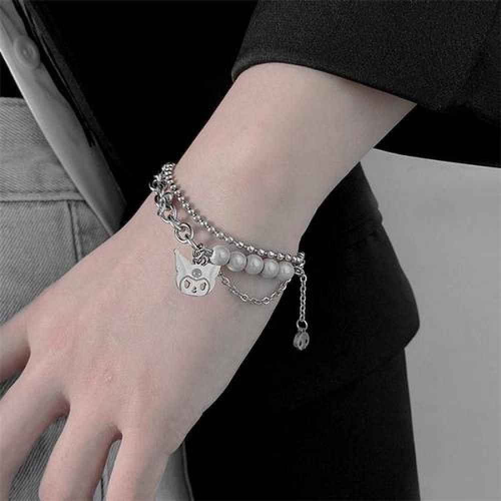 Pulsera Kuromi dije perlas Kawaii anime my melody
