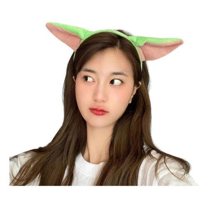Cintillo Diadema Felpa Orejas de baby Yoda Grogu