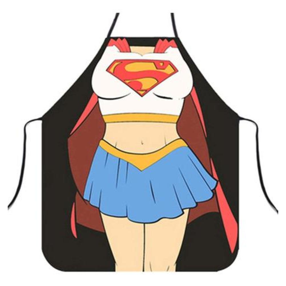 set 2 delantales Superwoman y superman