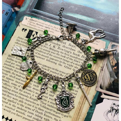 Pulsera dijes casas Hogwarts Harry Potter