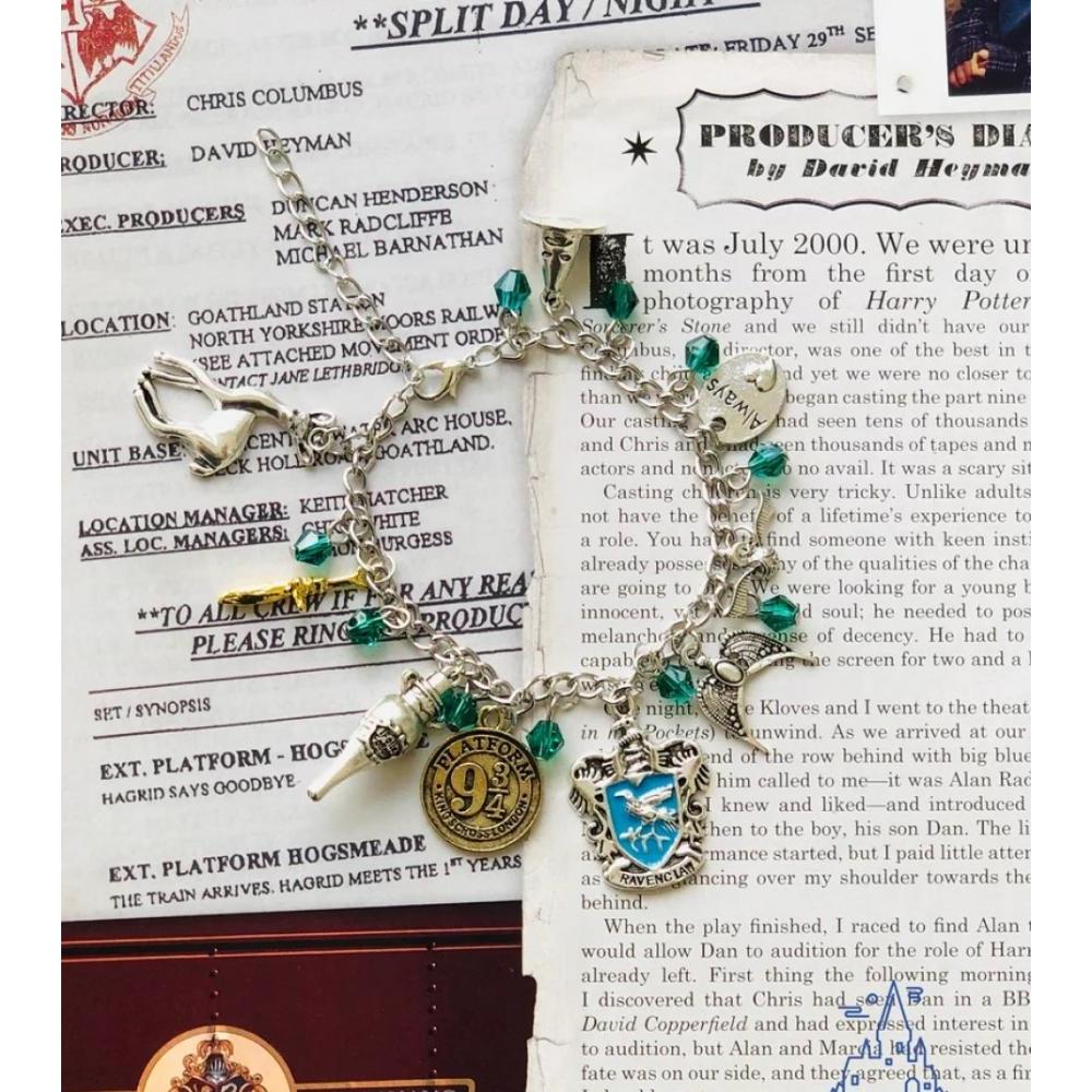 Pulsera dijes casas Hogwarts Harry Potter