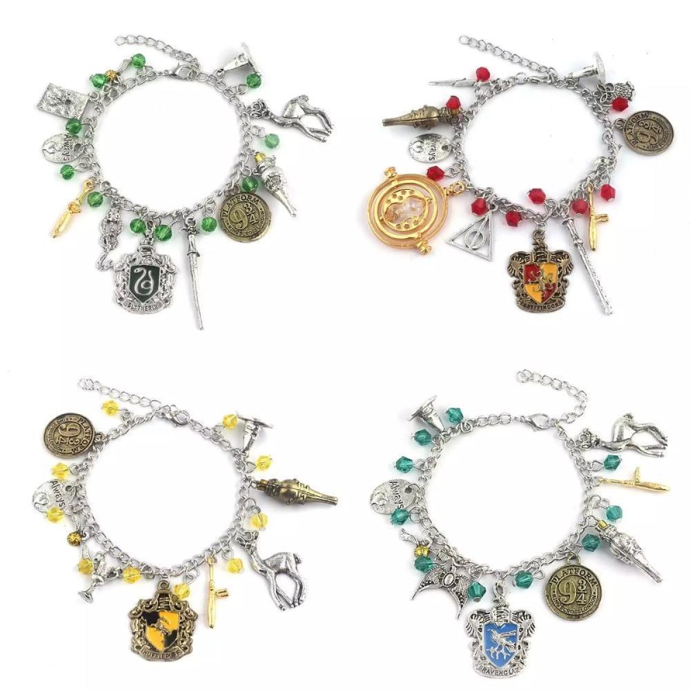 Pulsera dijes casas Hogwarts Harry Potter