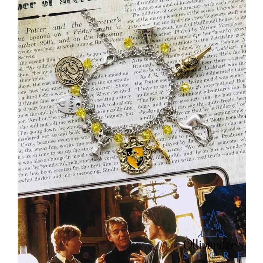Pulsera dijes casas Hogwarts Harry Potter