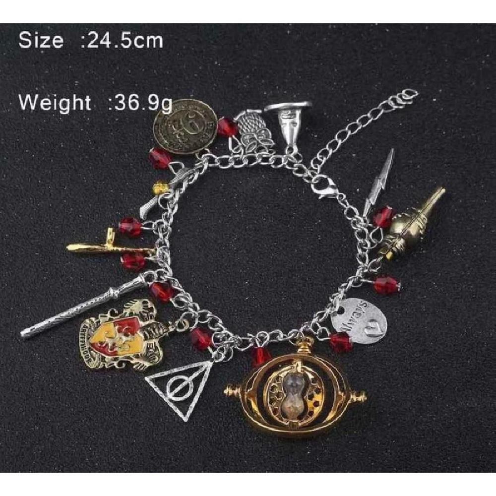 Pulsera dijes casas Hogwarts Harry Potter