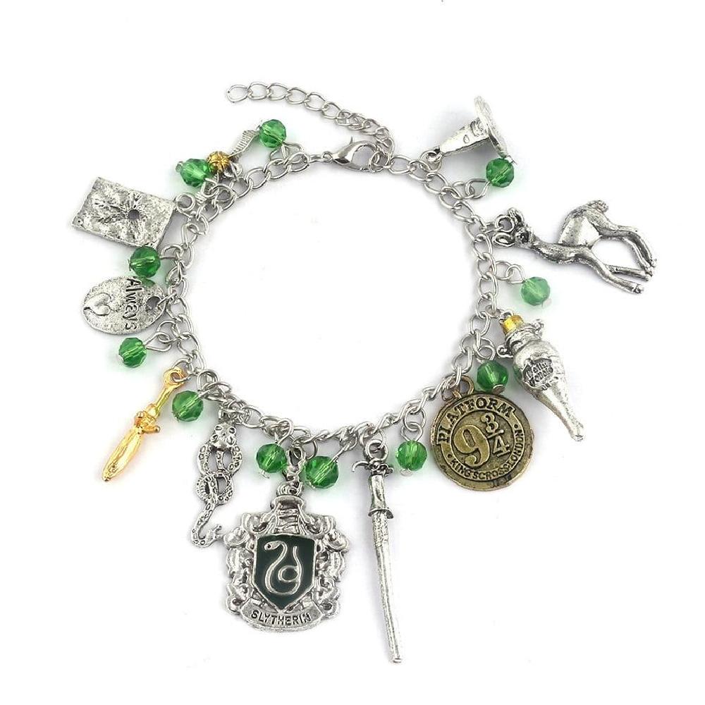 Pulsera dijes casas Hogwarts Harry Potter