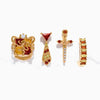 Set Aros pendientes Casa Gryffindor