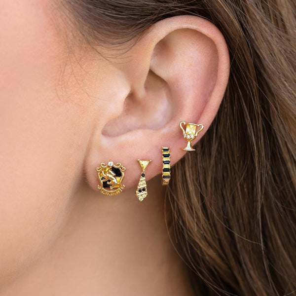 Set Aros pendientes Casa Hufflepuff