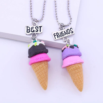 Collar Bff Cupcake Helado Comidas Mejores Amigos Best Friend