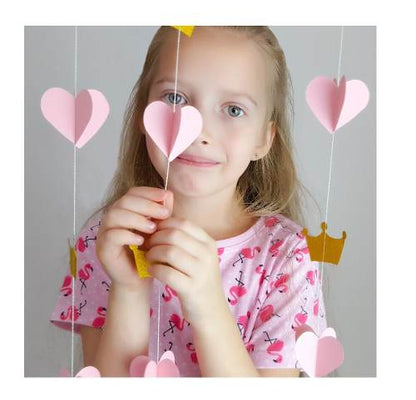 Guirnaldas De Papel Corazon Corona Princesa 2 M Estoykuku