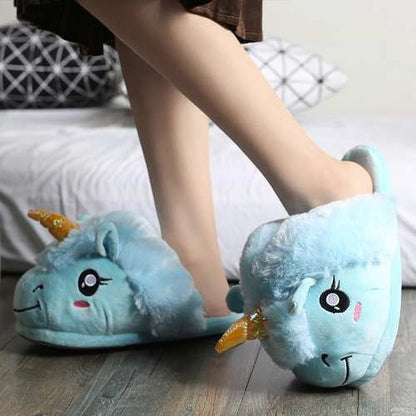 Pantuflas De Unicornio Talla De 34 Hasta 41 Kawaii