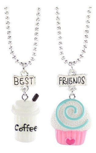 Collar Bff Cupcake Helado Comidas Mejores Amigos Best Friend