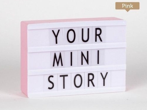 Mini Lightbox  Caja De Luz Cine Colores + 90 Caracteres