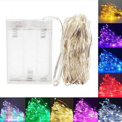 Guirnaldas De Luces Micro Led Hadas 10 Metros A Pilas
