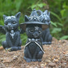 Mini figura decorativa gato negro oculto Purrah Witches