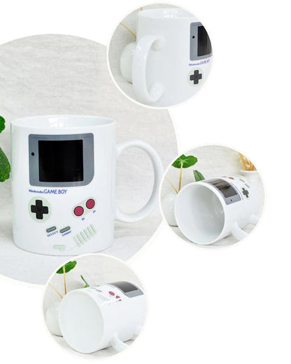 Taza Tazón Game Boy Cuadrada  Cambia De Color Retro