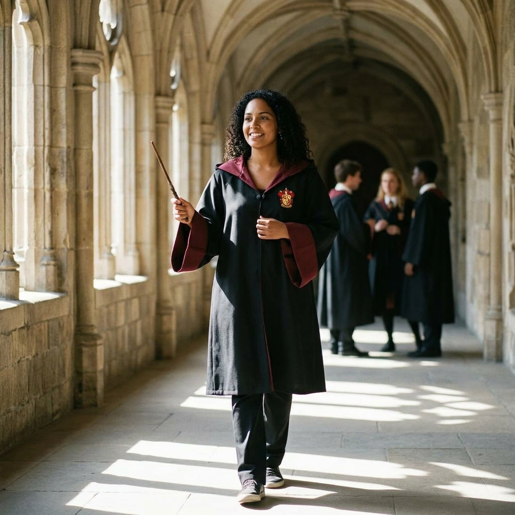 Capa Túnica Cosplay Casas Hogwarts Harry Potter