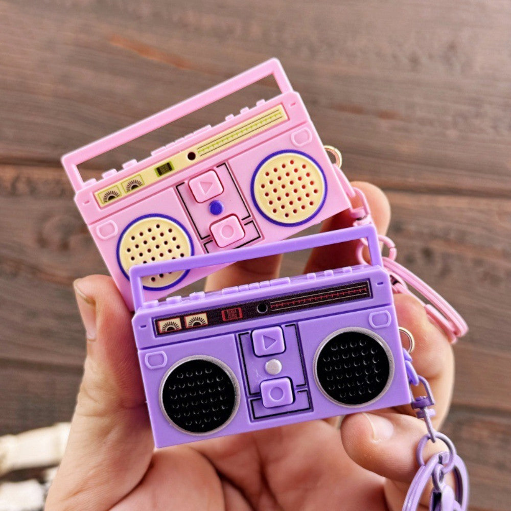 Llavero Mini Radio grabadora Music vintage